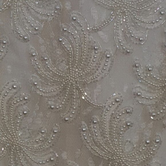 SCALA PEARL & BEADED EVENING DRESS w/CARDIGAN - Picture 7 of 7